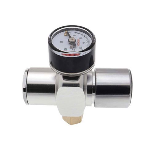 Мини-регулятор давления CO₂ 30 PSI для картриджа CO₂ с резьбой 3/8"-24 UNF 16 г, модель BP02
