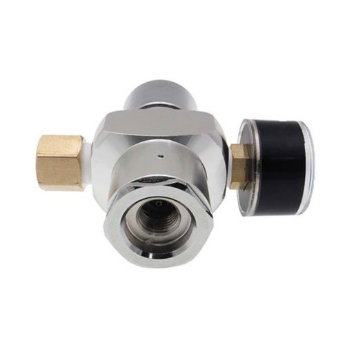 Мини-регулятор давления CO₂ 30 PSI для картриджа CO₂ с резьбой 3/8"-24 UNF 16 г, модель BP02